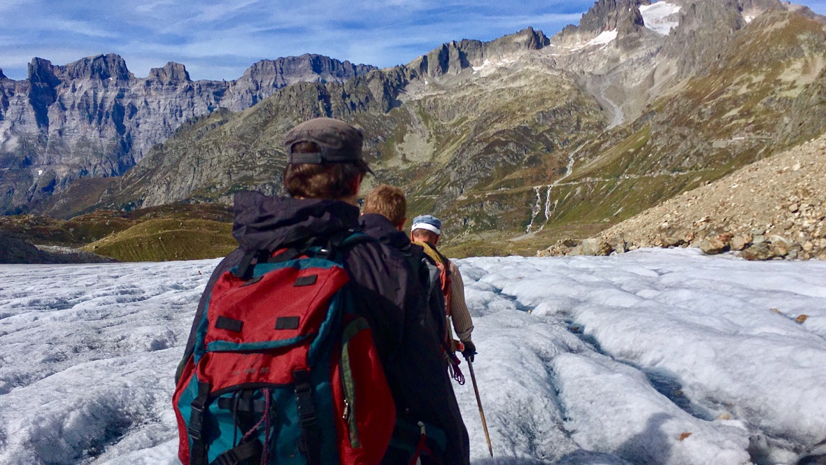 Witnessing of the global warming and Steingletscher Glacier Hike in Switzerland